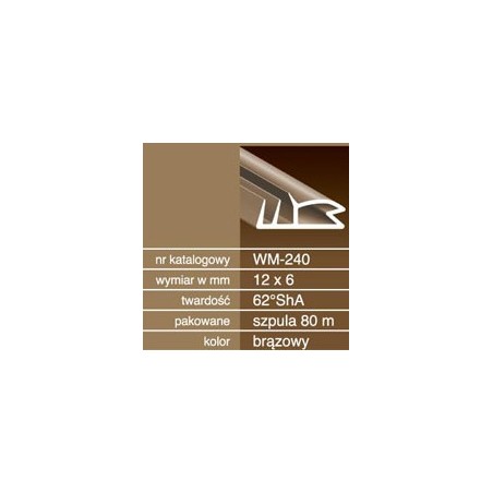 Uszczelka do drzwi drewnianych USZ155.5