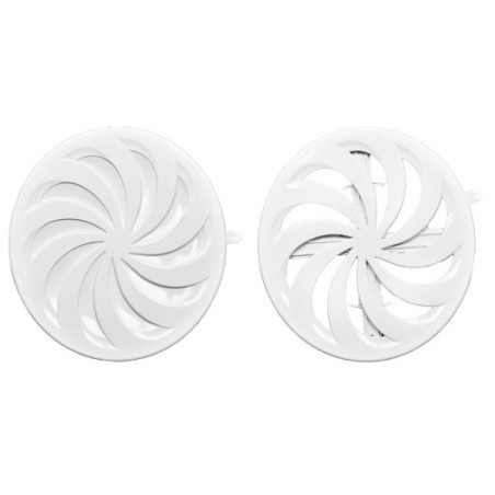 Kratka wentylacyjna regulowana 80-150 zamykana biała ROXKRA02-325