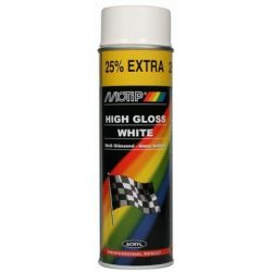 Lakier akrylowy MOTIP 500 ml biały połysk MOT004004