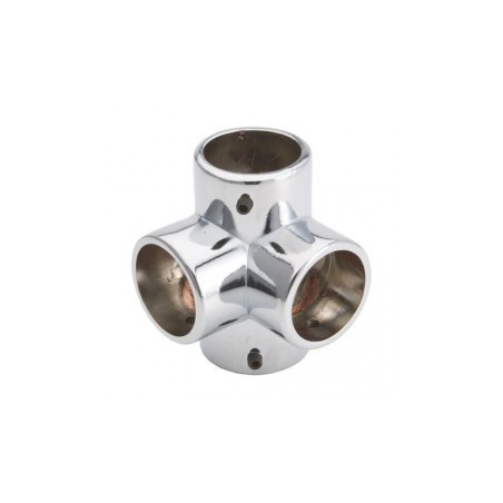 Narożnik czterokierunkowy - Ø 32 chrom SZAC986ACHR