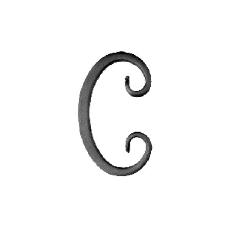 Element skrętny z pręta fi 12mm 110x62mm ART08044