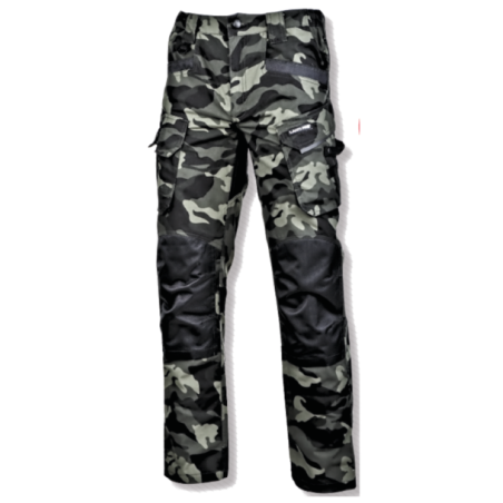 SPODNIE BOJÓWKI MORO ZIELONE ZE WZMOC.L