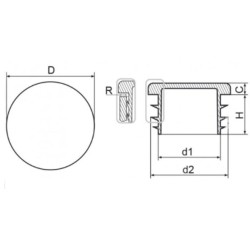 ZASLEPKA OKR.CAL.1 1/4'/BRAZ