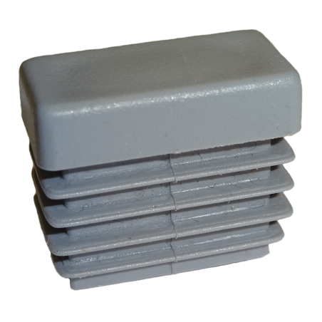 Zaślepka prostokątna 10x20mm szara TULZAS10X20SZ