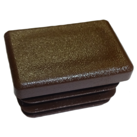 Zaślepka prostokątna 20x40mm brązowa TULZAS20X40BR