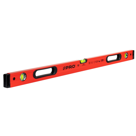 POZIOMNICA CZERWONA Z UCHWYTEM PRO800 100CM 3-01-01-BE-100