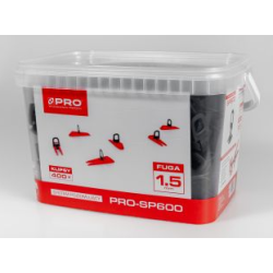 SYSTEM POZIOMUJACY PRO-SP600 1.5MM KLIPSY 400SZT + WIADRO 5L