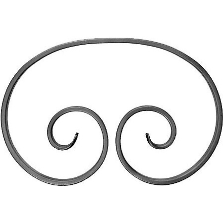 Element skrętny z płask. 12x6mm 250x167mm ART10048