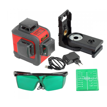 POZIOMNICA LASER 3 PROM 360ST WIA.ZIELONA