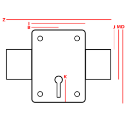 Zamek nawierzchniowy TYTAN T-3 ZAM138.1