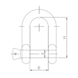 Szekla prosta 8mm 200kg BASSZE74.8