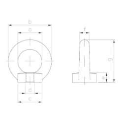Nakrętka z uchem M12 BASNAK74.12U