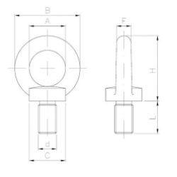 Śruba z uchem M14 BASSRU74.14U