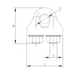 Zacisk do lin 5mm BASZAC74.5R
