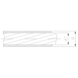 Lina stalowa ocynkowana 2,0mm w osłonie PCV LINSTAL2.PCV