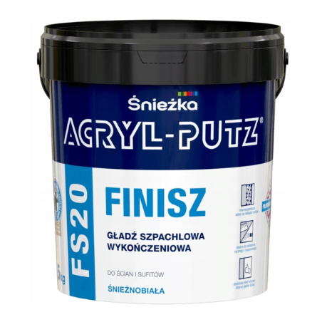 Gładź szpachlowa wykończeniowa ACRYL PUTZ FINISH 5kg BAWAKR10.72