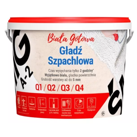 Gotowa gładź szpachlowa Megaron Śmig A-2 5 kg biała BAWMEG10.4
