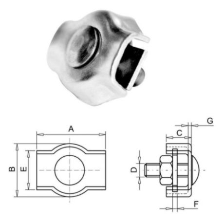 ZACISK LINOWY SIOD.POJ.4MM