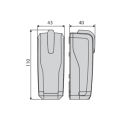 Fotokomórki z wbudowaną lampką sygnalizacyjną BFT THEA A15 BFTFOT01.7