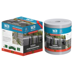 Taśma ogrodzeniowa poliprepylenowa 700g/m2 szara WDB620107040
