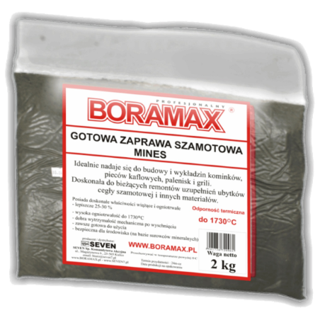 Gotowa zaprawa szamotowa 2 kg BORAMAX  X7-SZAMOT2,0