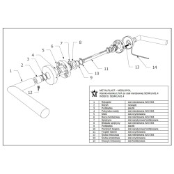 Klamko-klamka LIVIA stal nierdzewna SEMKLA01.4
