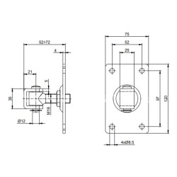 Torband Verstellbar M16 ZAW230.06