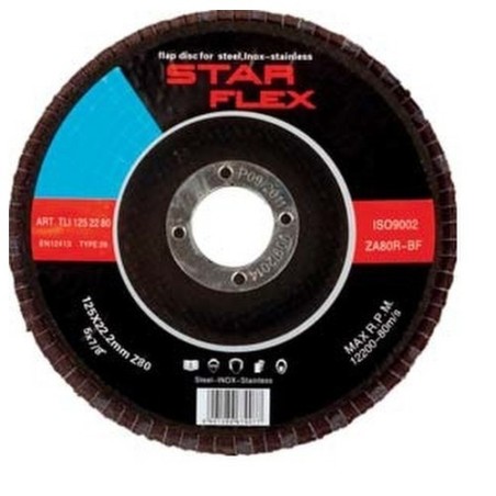 Tarcza do szlifowania listkowa 80 Star Flex POSTLI1252280