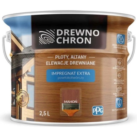 Impregnat DREWNO CHRON mahoń 2,5L. BAWDRE10.26