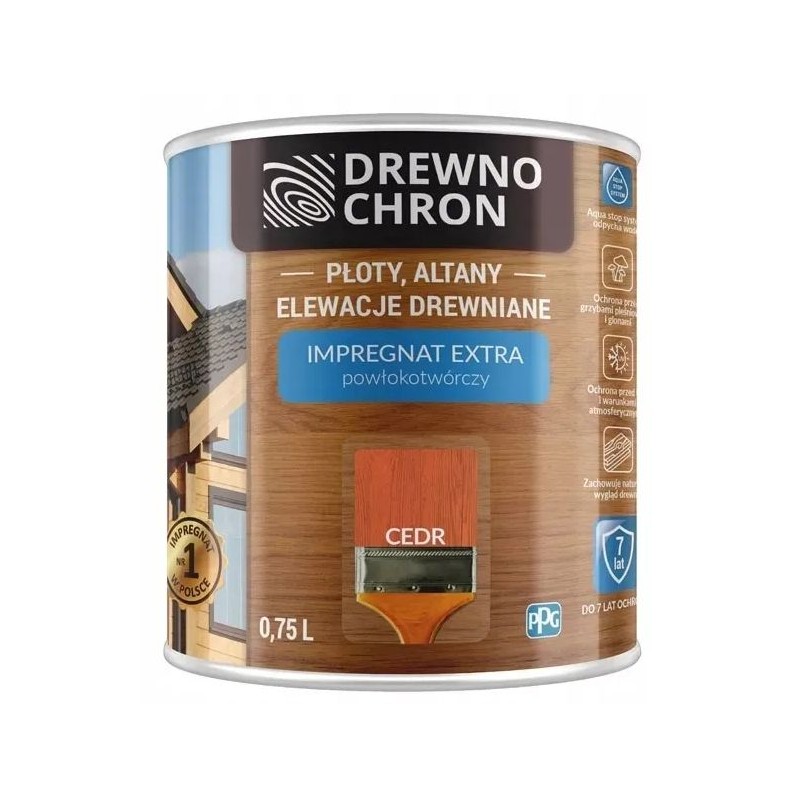 Impregnat DREWNO CHRON Cedr 0,75L. BAWDRE10.15