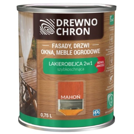 Lakierobejca DREWNO CHRON mahoń 0,8l BAWLAK10.14