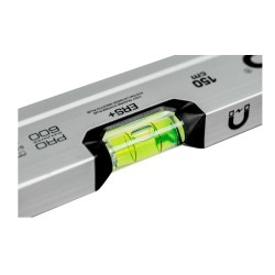 Poziomnica PRO600 anodowana srebrna z magnesami 120cm PROPOZ01.59