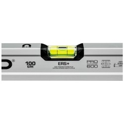 Poziomnica PRO600 anodowana srebrna z magnesami 100cm PROPOZ01.60