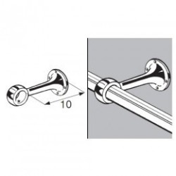 Uchwyt dystansowy przelotowy - Ø 25 chrom SZAC5700CHR