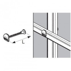 Uchwyt przelotowy - Ø 25/50 chrom SZAC979BCHR