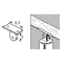 Uchwyt do poręczy rurowych - Ø 32 chrom SZAC981ACHR