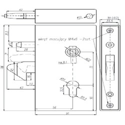 Zamek hakowy 72-55 ZAM107.04