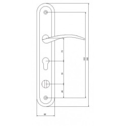 Klamka do drzwi chińskich KL BDA1  SELLKLBDA1P