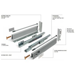 Modern Box komplet szuflady niskiej L400 YPBDKPL400A