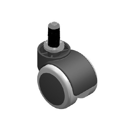 Kółko Fi 50 guma b/hamulca z osią Φ 8, tuleja tworzywo Φ 13 KOL79.2