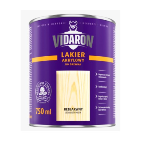 Lakier akrylowy VIDARON 0,75L bezbarwny BAWLAK10.9