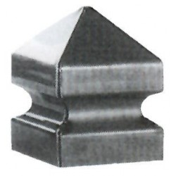Pyramidenförmige Pfostenkappe 60x60mm hoch 90mm POS62.106