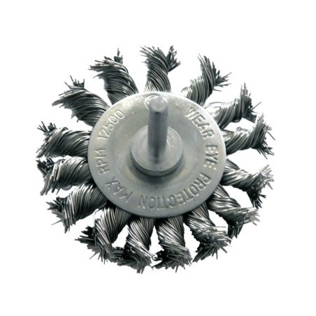 Szczotka tarczowa fi 75mm z trzpieniem X32447