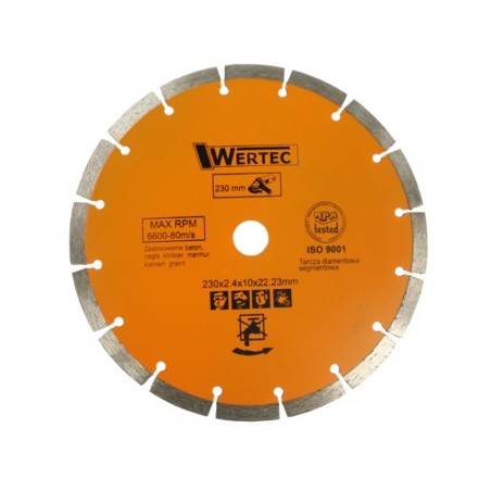 Tarcza diamentowa segmentowa 230mm WTDS230 EN-TARSEGM230