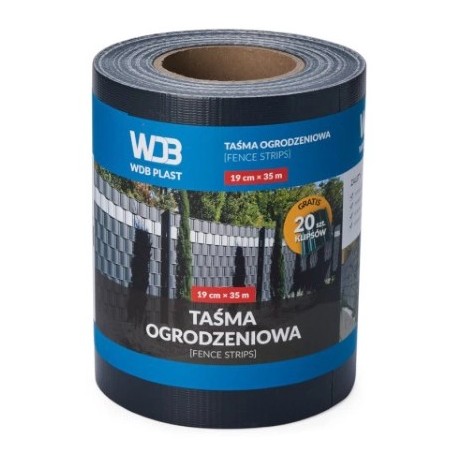 Taśma ogrodzeniowa 450G antracyt WDB620507016
