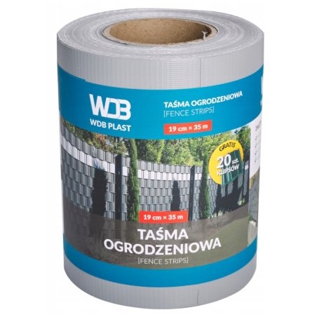 Taśma ogrodzeniowa 450G szara WDB620507040