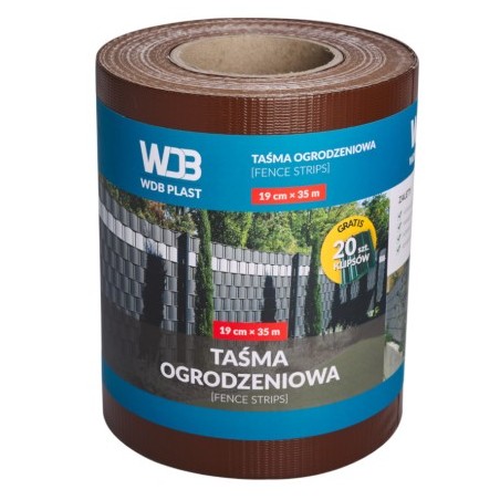 Taśma ogrodzeniowa 450G brązowa WDB620508011